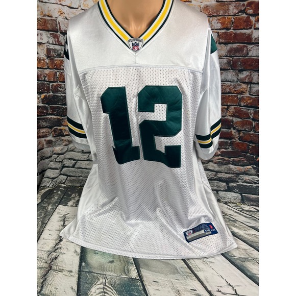 Reebok Other - Reebok Green Bay Packers Aaron Rodgers 12 NFL Football Jersey White Size 56